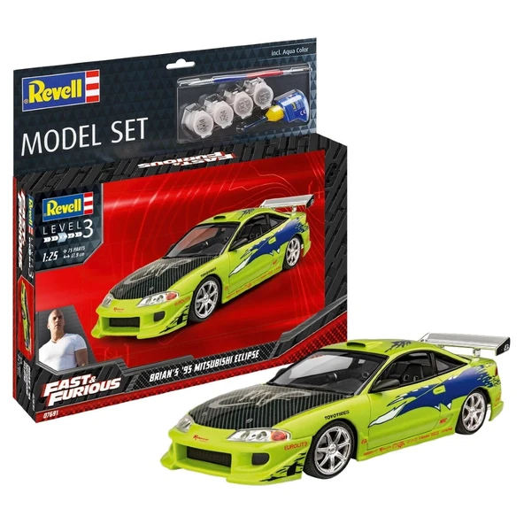 Revell 1:25 Fast & Furious Brian's 95 Eclipse VBA67691 ürün görseli 1