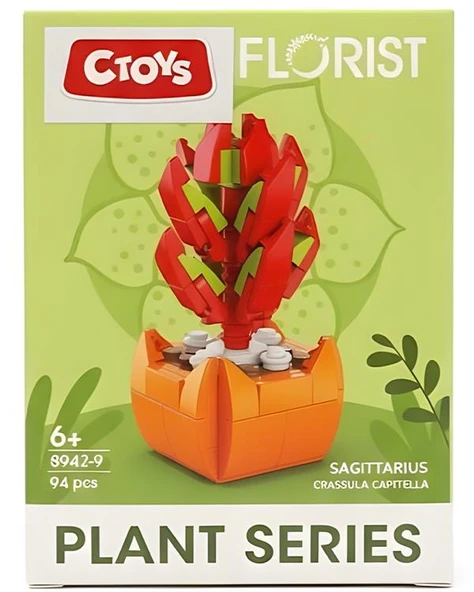 Ctoys Florist Burçlar Saksılı Bitki Yapım Seti Sagittarius 8942 9 ürün görseli 1