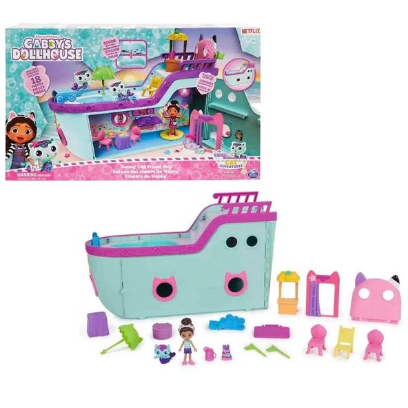 Gabby’s Dollhouse Işıklı Gabby Arkadaşlık Gemisi Oyun Seti ürün görseli 1
