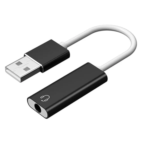 USB Harici Ses Kartı 7.1CH 3.5mm mikrofonlu kulaklık tek port girişli ürün görseli 1