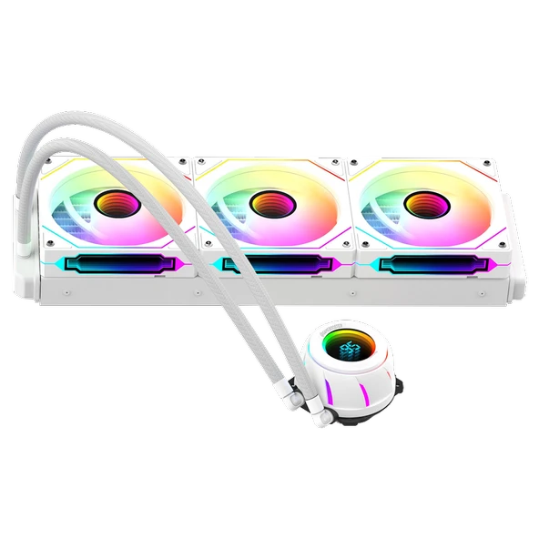 GameBooster BLADE 360W ARGB 360mm Beyaz İşlemci Sıvı Soğutucu GB-LCS-BL360W - Resim 3