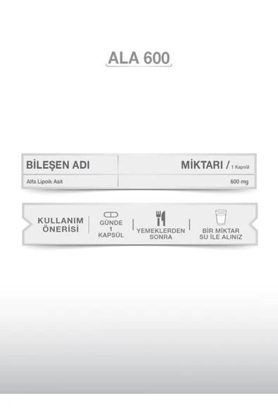 Goodday Alfa Lipoik Asit ALA600 60 Kapsül - Resim 4