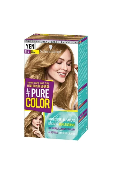 Schwarzkopf Pure Color 8-4 Bal Badem ürün görseli 1