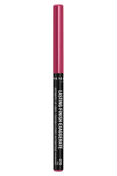 RIMMEL LONDON Dudak Kalemi - Lasting Finish Auto Lipliner Pinkenchant - Resim 3
