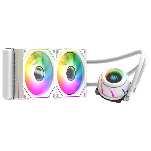 GameBooster BLADE 240W ARGB 240mm Beyaz İşlemci Sıvı Soğutucu GB-LCS-BL240W - Resim 4