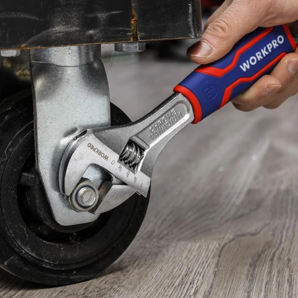 WORKPRO WP272010 150mm Cr-V Profesyonel Kurbağacık Anahtar - Resim 4