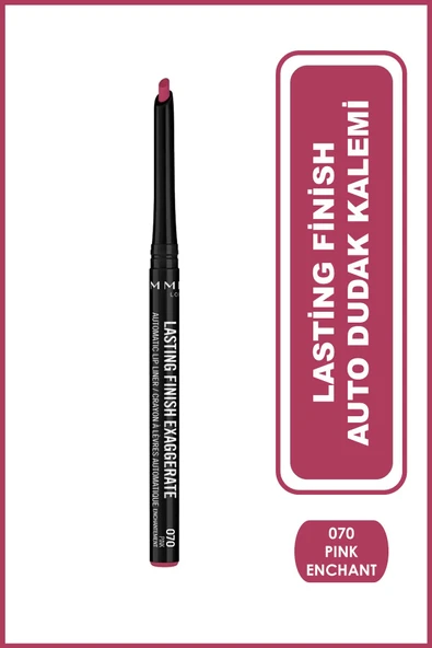 RIMMEL LONDON Dudak Kalemi - Lasting Finish Auto Lipliner Pinkenchant ürün görseli 1