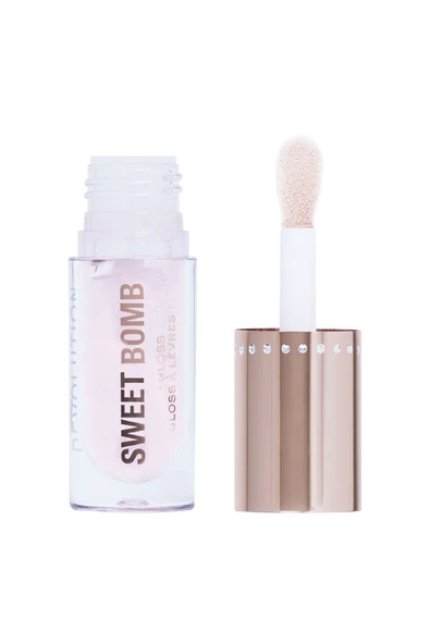 Revolution Y2k Sweet Bomb Lip Gloss - Dudak Parlatıcısı Candyfloss Pink Glitter - Resim 3