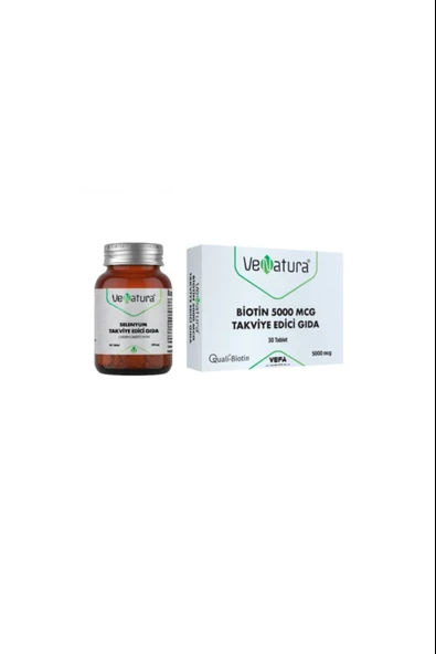 Venatura Selenyum 90 Tablet + Biotin 5000 Mcg Takviye Edici Gıda 30 Tablet ürün görseli 1