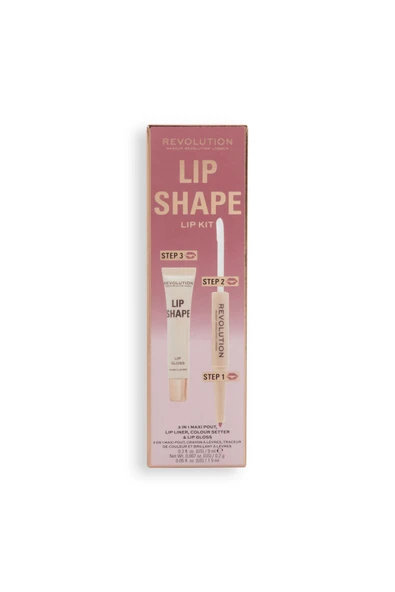 Revolution Lip Shape Dudak Kiti Rose Pink - Resim 7