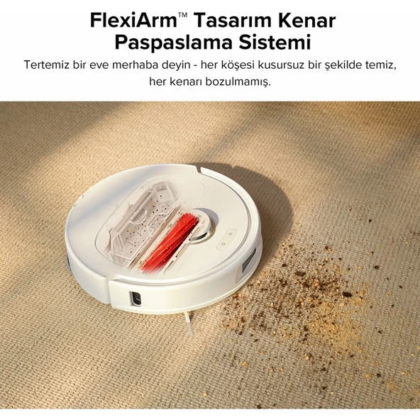 Roborock Qrevo Pro Akılı Robot Süpürge Beyaz - Resim 3