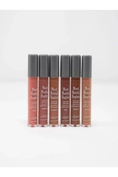 the balm Meet Matte Hughes 6'lı Ruj Seti seyahat boy LİKİT MAT RUJ 1.2 ML Lipsticks - Resim 4
