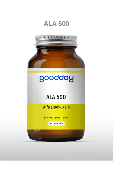 Goodday Alfa Lipoik Asit ALA600 60 Kapsül - Resim 2
