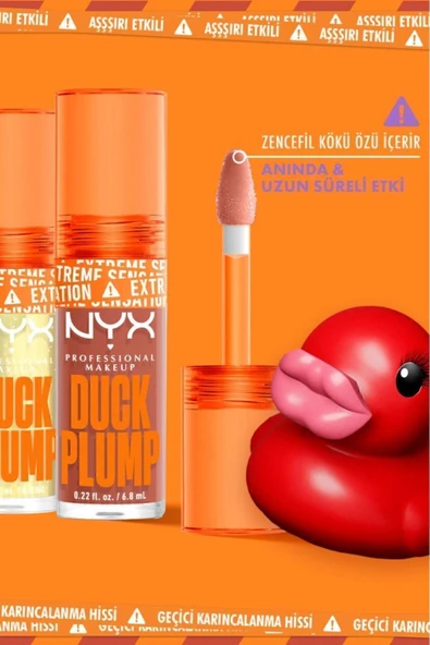 NYX Professional Makeup Duck Plump Dolgun Görünüm Veren Dudak Parlatıcısı - Şeffaf - 01 Clearly Spicy - Resim 6
