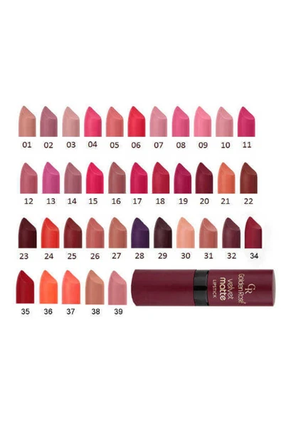 Golden Rose Velvet Matte Lipstick Mat Ruj 38 - Resim 3