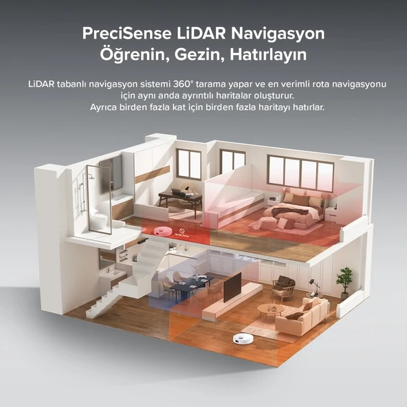 Roborock Q8 Max Pro Akıllı Robot Süpürge - Resim 7