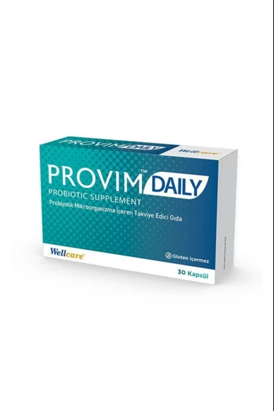 Wellcare Provim Daily Probiyotik Takviye Edici Gıda 30 Kapsül ürün görseli 1