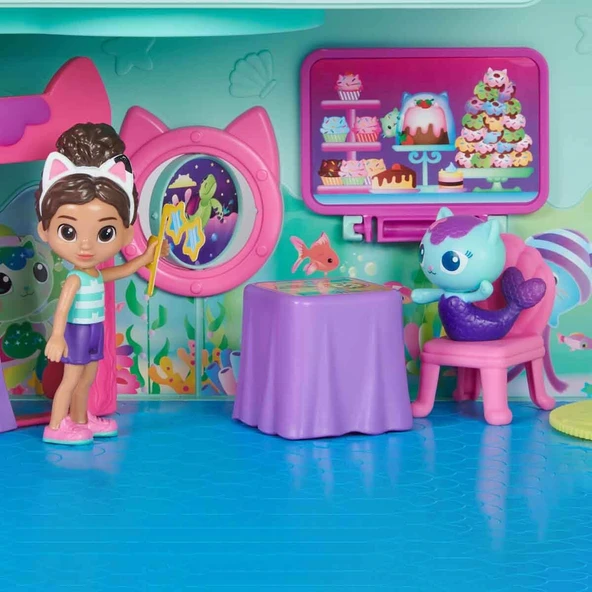 Gabby’s Dollhouse Işıklı Gabby Arkadaşlık Gemisi Oyun Seti - Resim 6