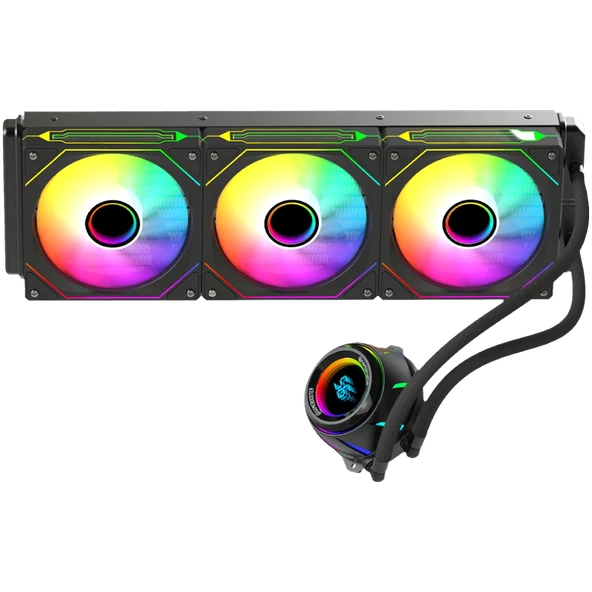 GameBooster BLADE 360B ARGB 360mm Siyah İşlemci Sıvı Soğutucu GB-LCS-BL360B - Resim 4