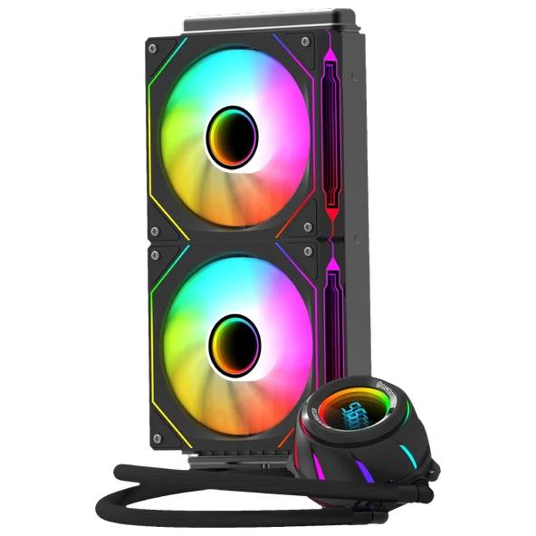 GameBooster BLADE 240B ARGB 240mm Siyah İşlemci Sıvı Soğutucu GB-LCS-BL240B - Resim 2