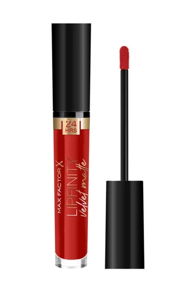 Max Factor Lipfinity Velvet Likit Mat Ruj 025 Red Luxry 3.5 ml 17ıv - Resim 2