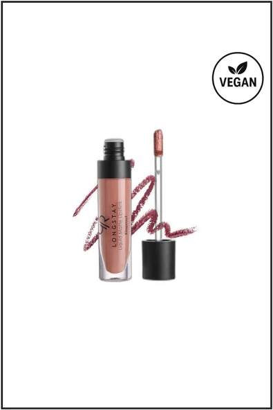 Golden Rose Matte Lip Kit Warm Sable Avokado ve Pamuk Yağlı Mat Ruj & Dudak Kalemi 5,5 ml + 1,6 g - Resim 2
