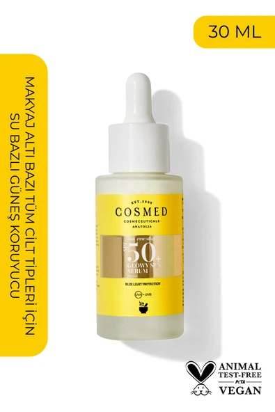 COSMED Güneş Koruyucu Spf50 Sun Serum-Makyaj Altı 30 ml ürün görseli 1