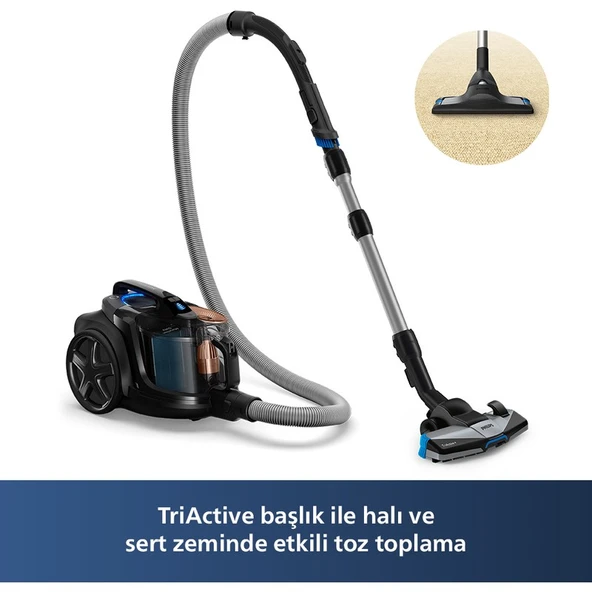 Philips Marathon Ultimate XB7150/07 900 W Toz Torbasız Süpürge - Resim 2
