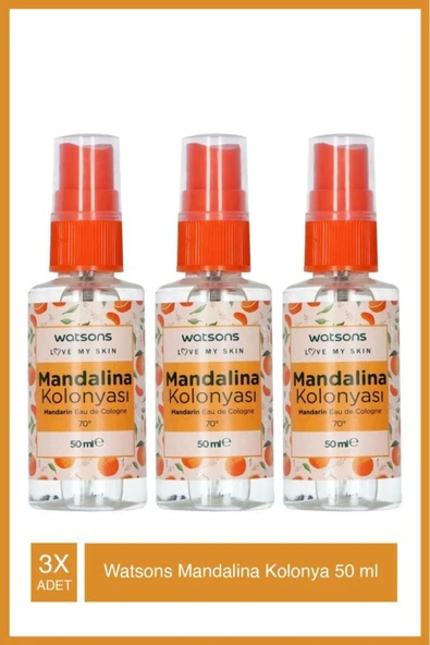 Watsons Kolonya Mandalina 50ml Tr X3 Adet ürün görseli 1