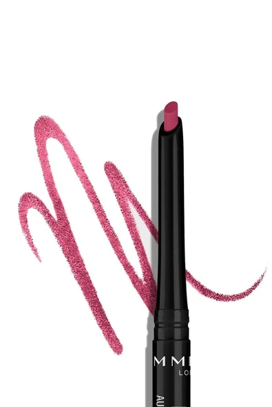 RIMMEL LONDON Dudak Kalemi - Lasting Finish Auto Lipliner Pinkenchant - Resim 4