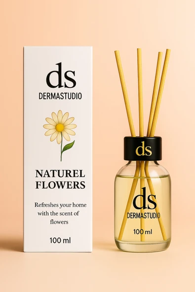 DERMASTUDİO Natural Flowers (Kutuyu Aç, Doğa İçeri Dolsun) Premium Bambu Oda Kokusu 100 ml - Resim 2