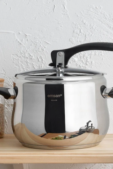 Burcu Düdüklü Paslanmaz Çelik Tencere 8 lt ürün görseli 1