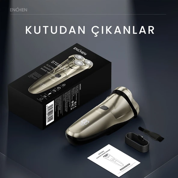 ENCHEN Steel 3S Döner Başlıklı Tıraş Makinesi ürün görseli 1