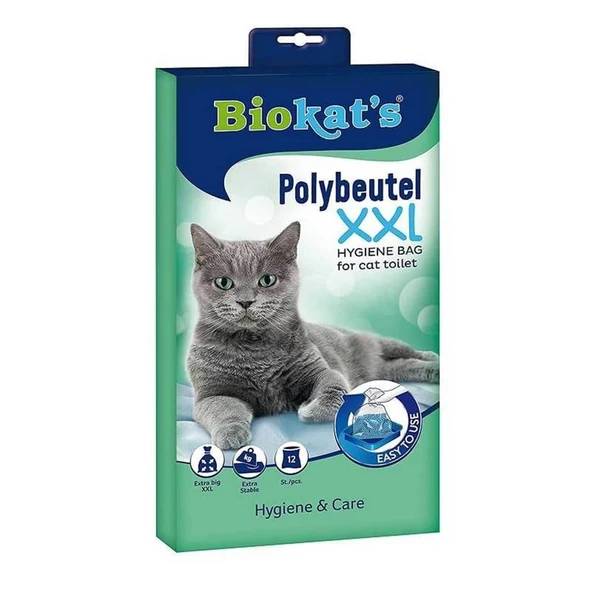 Biokats Kedi Kumu Hijyen Torbası 2XL 55x45 cm 12 adet ürün görseli 1