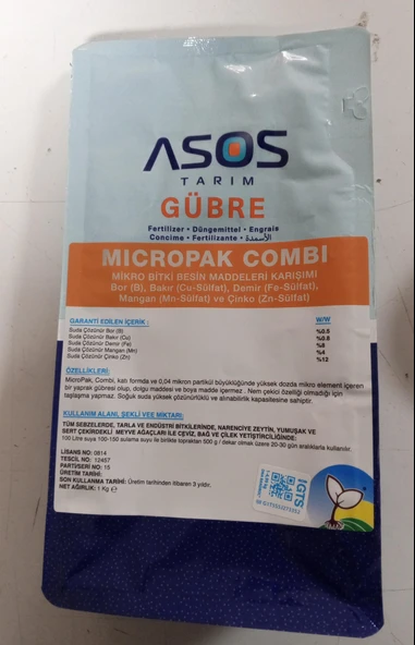 ASOS TARIM – Micropak Combi 1 Kg – Hızlı Etki, Güçlü Gelişim ürün görseli 1