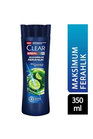 CLEAR ŞAMPUAN MAKSİMUM FERAHLIK 350 ML ürün görseli 1