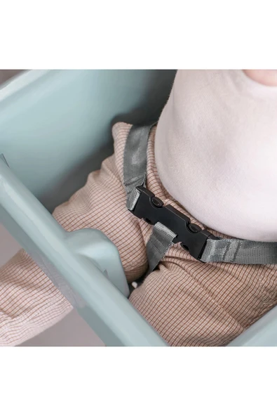 Unisex Mavi Antilop Tepsili Mama Sandalyesi - Resim 4