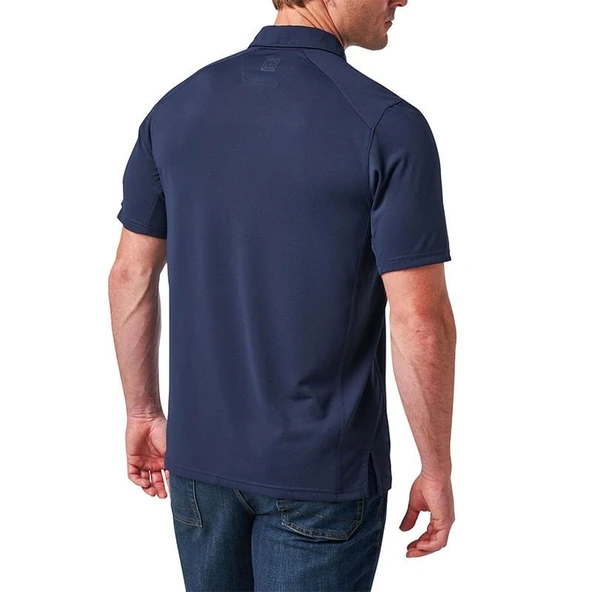 5.11 PARAMOUNT CREST POLO KISA KOL LACIVERT TISORT - Resim 8