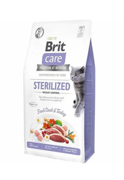 Brit Care Sterilised Weight Control Ördekli 7 kg Kısırlaştırılmış Yetişkin Kedi Maması ürün görseli 1