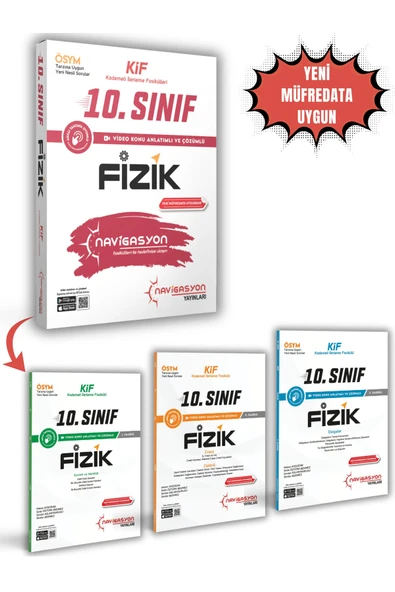 10. Sınıf Fizik Kademeli İlerleme Fasikül Seti (MEB Müfredatına Uygun-ÖSYM Ayarında) ürün görseli 1