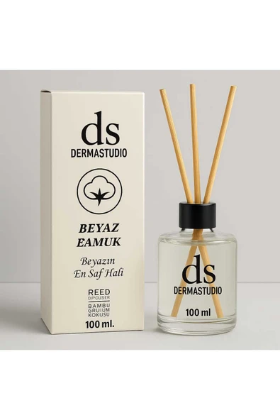 DERMASTUDİO Beyaz Pamuk Bambu Oda Kokusu 100 ml (Temiz ve Kalıcı Koku) ürün görseli 1