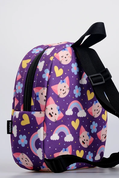 Minilee Mutlu Kediler 0-8 Yaş - Kreş, Anaokulu Çocuk Sırt Çantası - Resim 3
