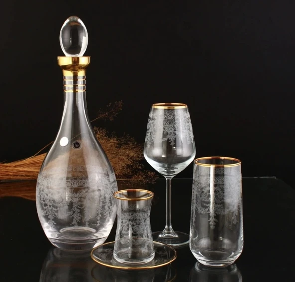 SOFRA TAKIMI ALLEGRA SERİ İSPİR ALTIN DEKOR 49 PARÇA 12 KİŞİLİK ürün görseli 1