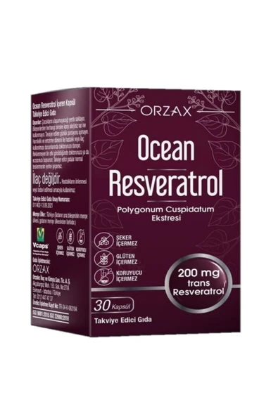 Ocean Resveratrol 200 Mg 30 Kapsül ürün görseli 1