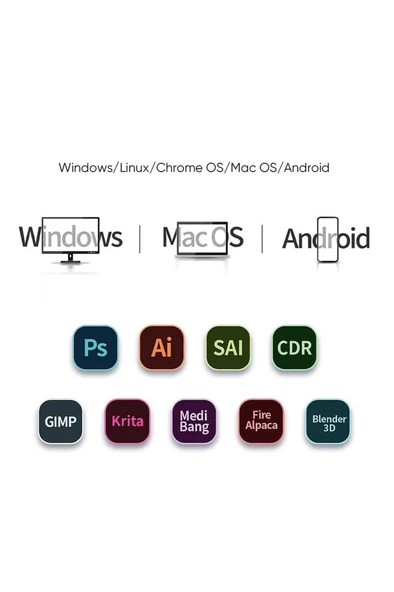 XP-Pen Deco01 V3 Grafik Tablet 16k 8 Kısayol Siyah - Resim 5