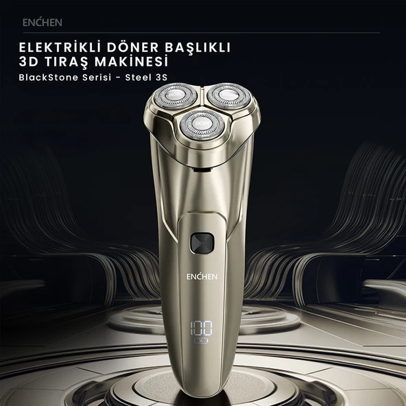 ENCHEN Steel 3S Döner Başlıklı Tıraş Makinesi - Resim 2