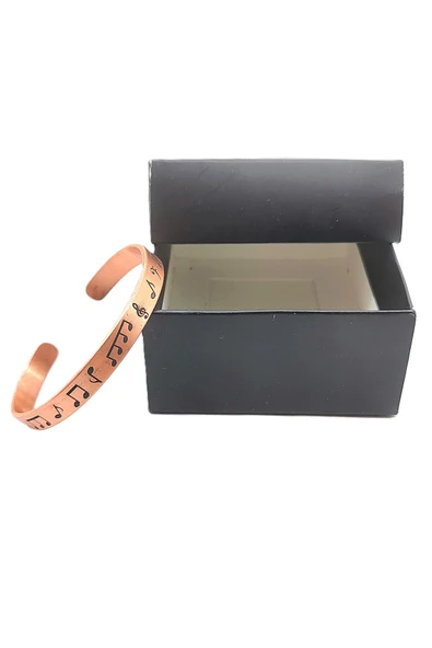 BAKIR BİLEKLİK, EL İŞÇİLİĞİ VE ÖLÇÜSÜ AYARLANABİLİR UNİSEX SAF BAKIR BİLEKLİK - Resim 4