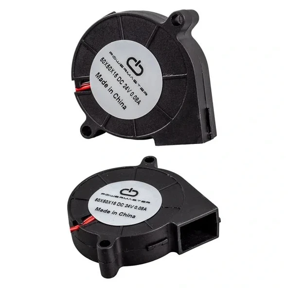 Powermaster 50x50x15mm Dc 24 Volt 0.08 Salyangoz Fan Ic-217a - Resim 2