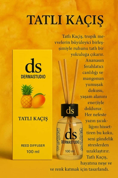 DERMASTUDİO Tatlı Kaçış Bambu Oda Kokusu 100 ml (Uzun Süre Kalıcı Ferah Koku) ürün görseli 1