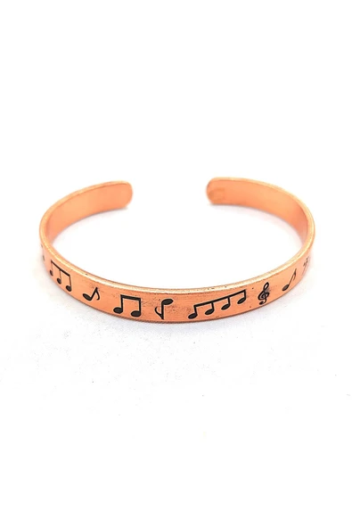 BAKIR BİLEKLİK, EL İŞÇİLİĞİ VE ÖLÇÜSÜ AYARLANABİLİR UNİSEX SAF BAKIR BİLEKLİK - Resim 6